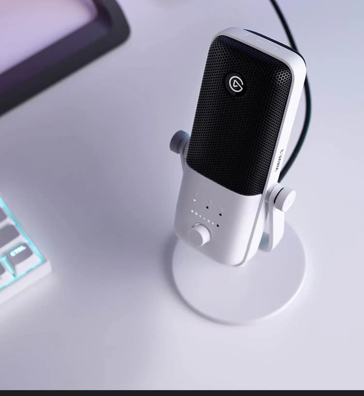Wave:3 - White | Microphone & Digital Mixing Solution | Elgato