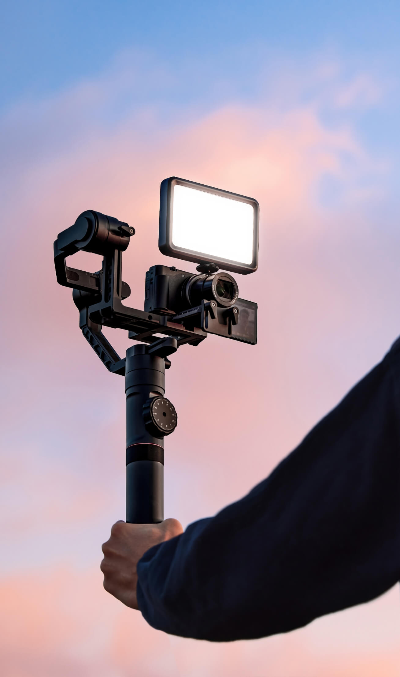 Key Light Mini mounted on camera