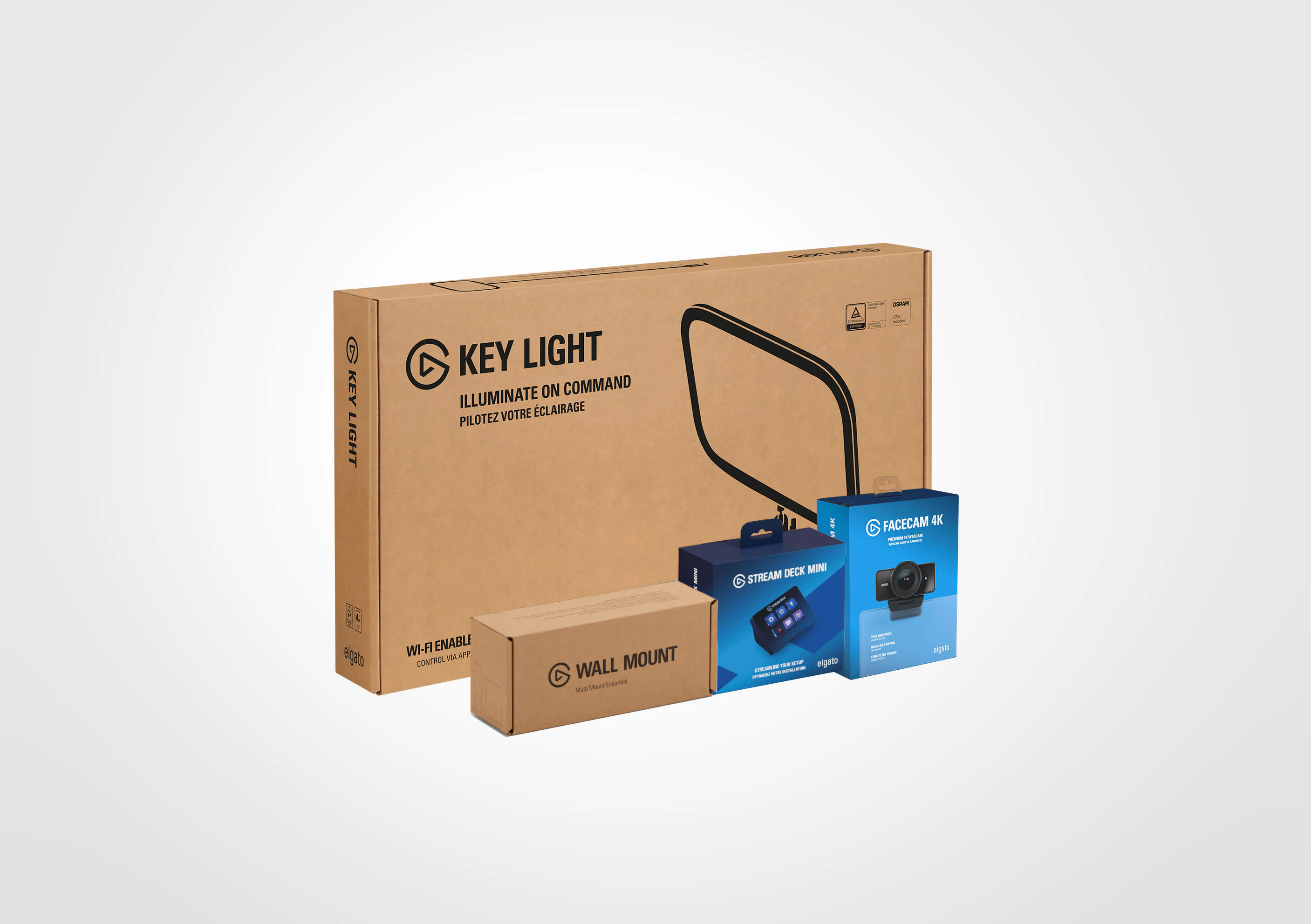 Key Light Solo Bundle - Wall 4K Control Mini