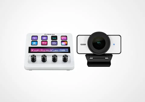 Facecam 4K (White) and Stream Deck + Bundle